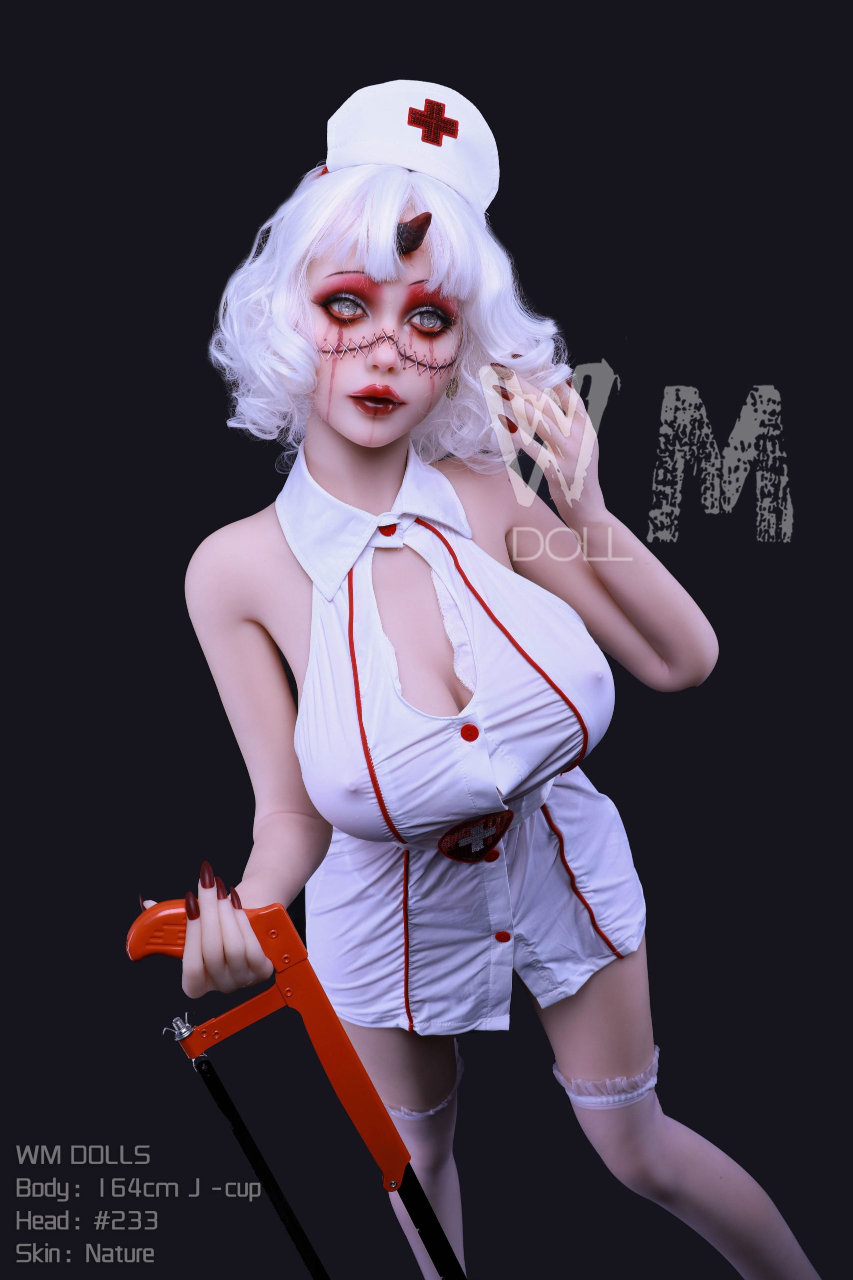 164cm/5ft4 J-cup Dark Fantasy Silicone Love Doll Zara#233-Halloween - Image 3