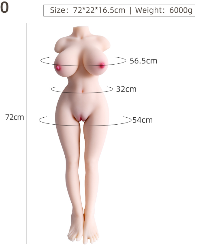 72cm Silicone Sex Doll Torso#MH80M - Image 2