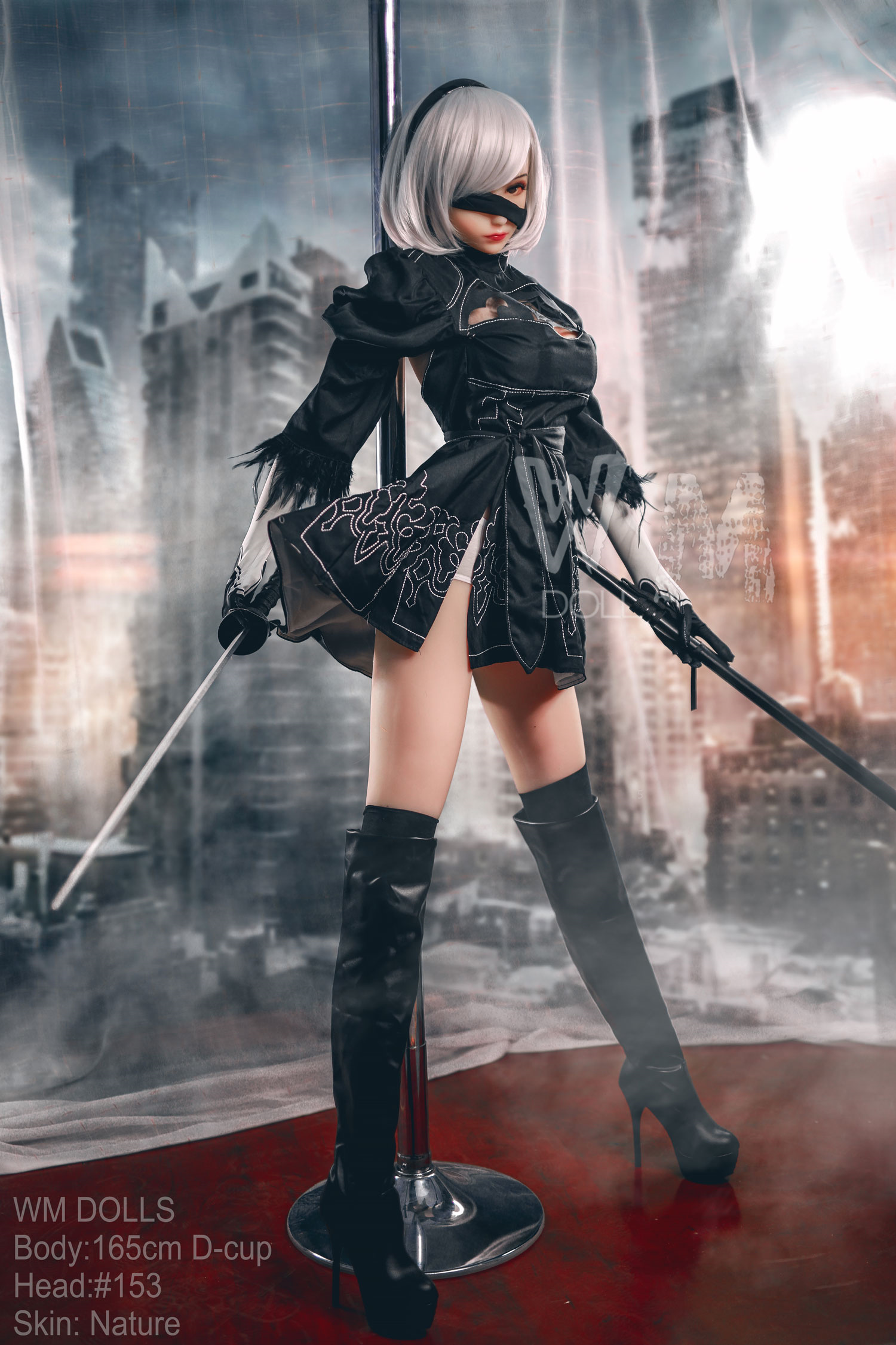 165cm/5ft5 E-cup NieR:Automata Style Doll Clover #JS165-153 - Image 5