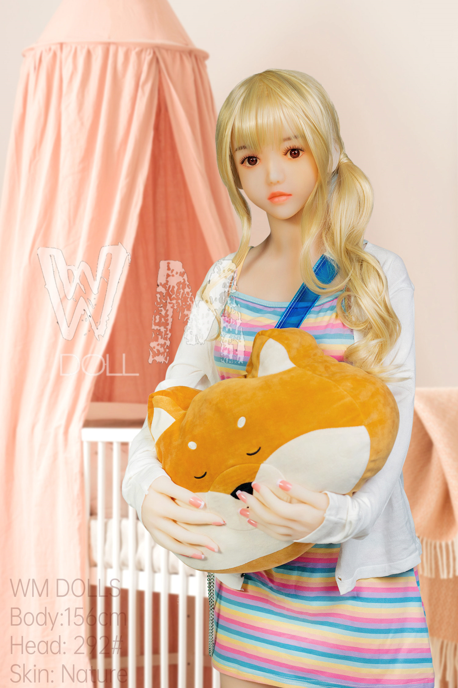 156cm/5ft1 C-cup Petite Golden-Haired Doll Ka #JS156-292 - Image 3