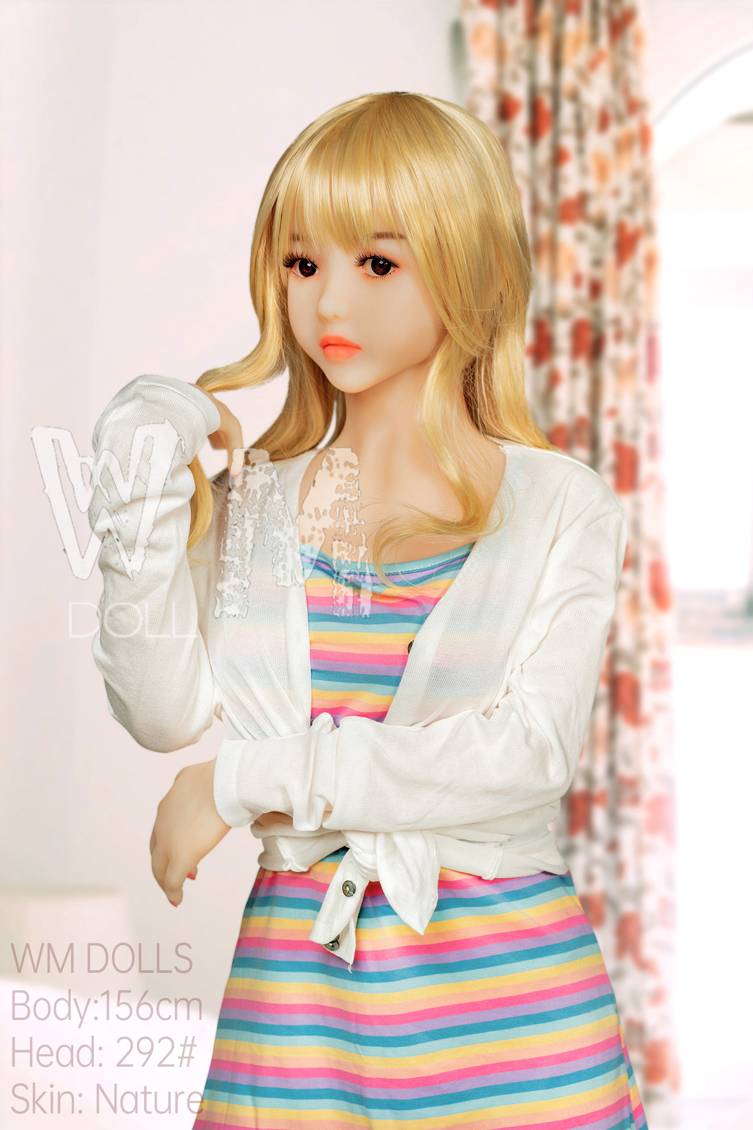 156cm/5ft1 C-cup Petite Golden-Haired Doll Ka #JS156-292 - Image 4