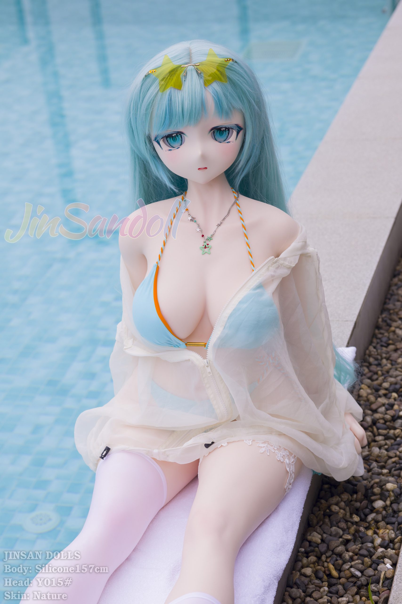 157cm/5ft2 B-cup Cute Anime-Style Doll Bella Creme #JS 160cm+Y013 - Image 7