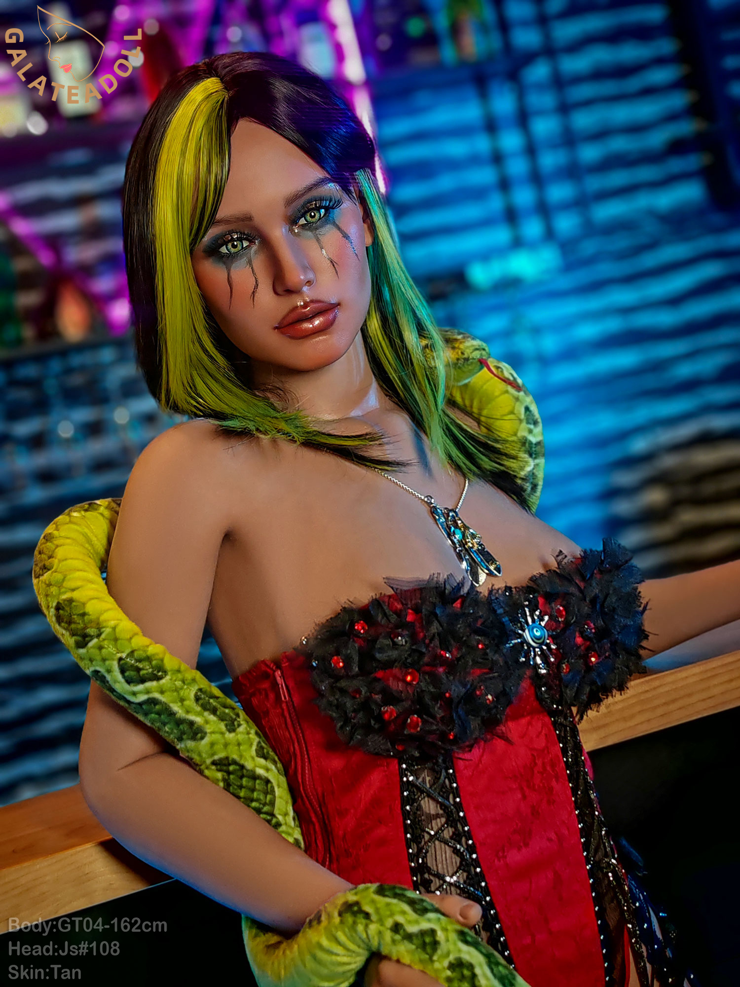162cm/5ft4 D-cup Sexy Snake Girl Doll Dahlia #GT04-162cm+js108 - Image 2